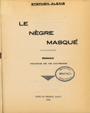 Le nègre masqué.