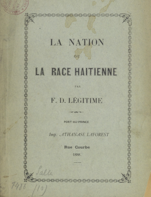 La nation ou la Race Haitienne
