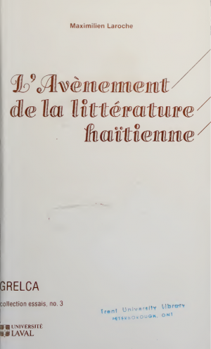 L'avènement de la littératur...